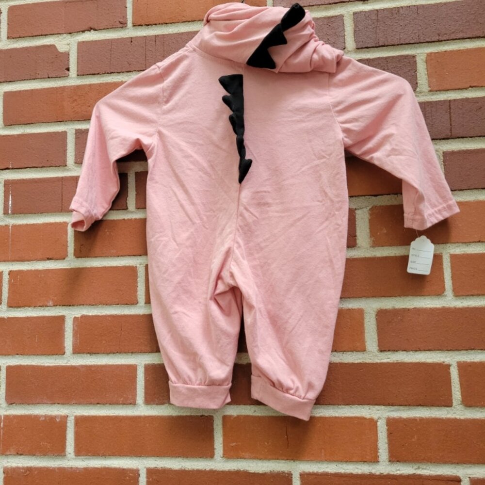 Cute Pink Dinosaur Onesie - Size 6-12 Months - Picture 3 of 6